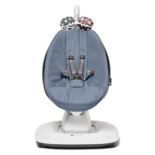 Кресло-качалка 4moms MamaRoo5 Slate Blue в комплекте с вкладышем Maroon/Plush (14)