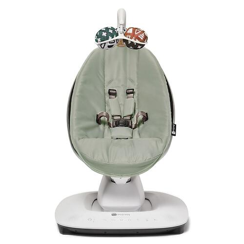 Кресло-качалка 4moms MamaRoo5 Sage в комплекте с вкладышем Maroon/Plush (14)