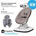 Кресло-качалка 4moms MamaRoo5 Rosewoo в комплекте с вкладышем Grey/Plush (1)