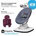 Кресло-качалка 4moms MamaRoo5 Slate Blue в комплекте с вкладышем Maroon/Plush (1)