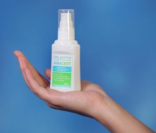Гель антимикробный Акмасепт для рук без запаха, 150 мл (12)