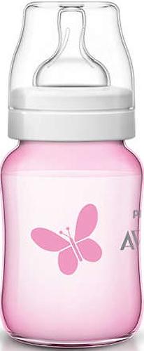 Бутылочка Avent Classic+ 260мл, розовая бабочка (10)
