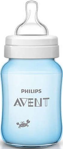 Бутылочка Avent Classic+ 260мл, голубой краб (7)