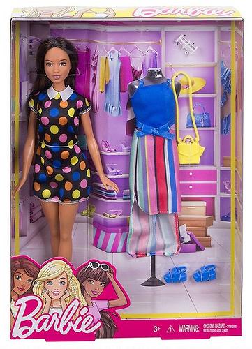Игровой набор Barbie Модные наборы Брюнетка (4)
