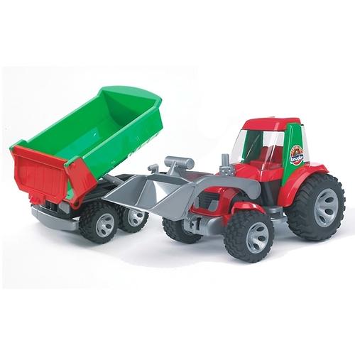 Bruder трактор с ковшом и прицепом Roadmax (4)