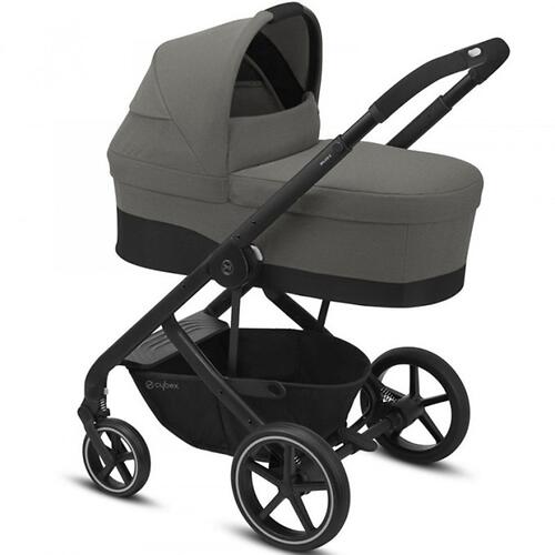 Коляска 3в1 Cybex Balios S Lux BLK с автокреслом Aton B2 i-Size и дождевиком цвет Soho Grey (15)