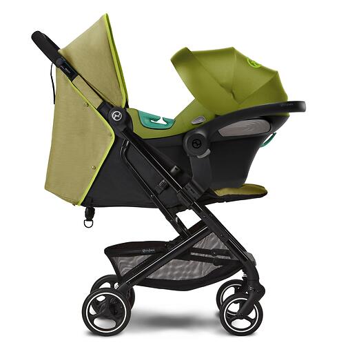 Коляска Cybex Beezy Nature Green с дождевиком и бампером (12)