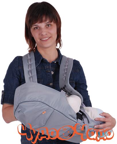 Кенгуру-рюкзак Чудо-Чадо Baby Active Simple Серый (4)