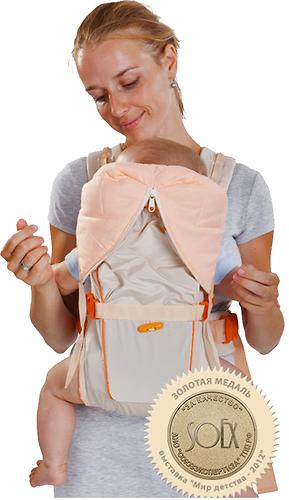 Кенгуру-рюкзак Чудо-Чадо Baby Active Luxe Бежевый (3)