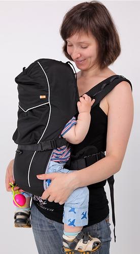 Кенгуру-рюкзак Чудо-Чадо Baby Active Luxe Черный (9)