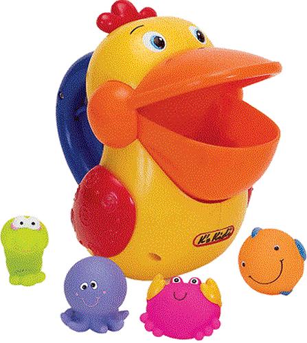 K\'s kids Голодный пеликан с игрушками для купания (3)