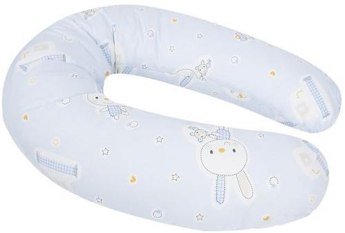 Подушка для беременных Leader Kids Кролик с мишкой дополнительный чехол Голубой (5)