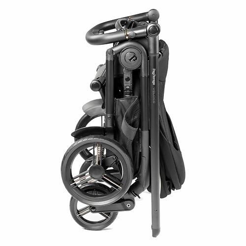 Коляска 2в1 Peg-Perego Veloce с люлькой Belvedere True Black (22)