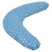 Подушка для беременных Roxy Kids наполнитель холлофайбер Голубая c белыми перышками (2)