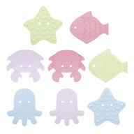 Антискользящие мини-коврики ROXY-KIDS для ванны Sea Animals Soft Colors 8шт