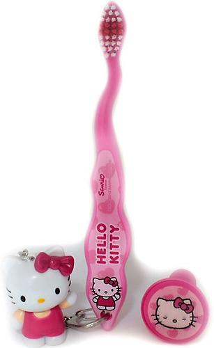 Зубная щетка Hello Kitty 3D дорожная с брелоком (5)