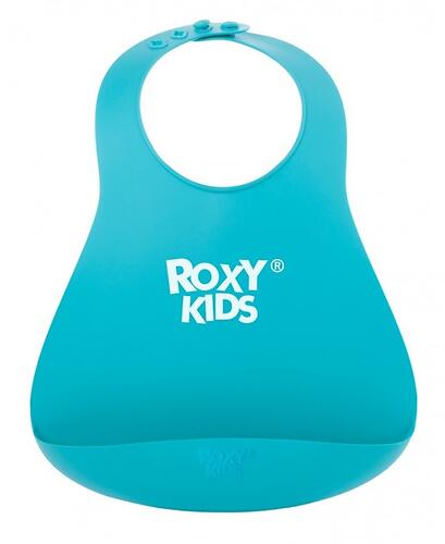 Нагрудник Roxy Kids мягкий с карманом для крошек RB-402M Мятный (8)