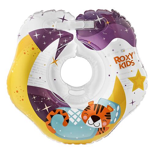 Круг на шею Roxy Kids Flipper для купания малышей Tiger Moon (12)