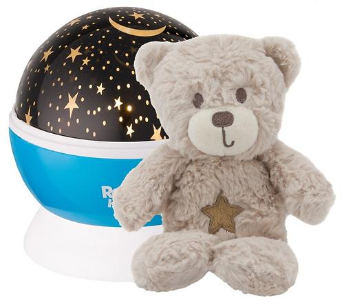 Ночник-проектор Roxy Kids звездного неба с игрушкой Teddy Голубой- плюшевый Мишка (6)