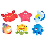 Набор игрушек Roxy Kids для ванной Морские обитатели 6 игрушек