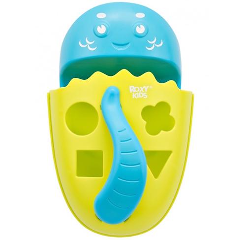 Органайзер-сортер Roxy Kids Dino с полочкой для хранения игрушек и банных принадлежностей Зеленый (13)
