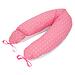 Уценка! Подушка для беременных Roxy Kids Премиум наполнитель холлофайбер + шарики + кармашек + завязки Розовый в белый горох (Ал) (1)