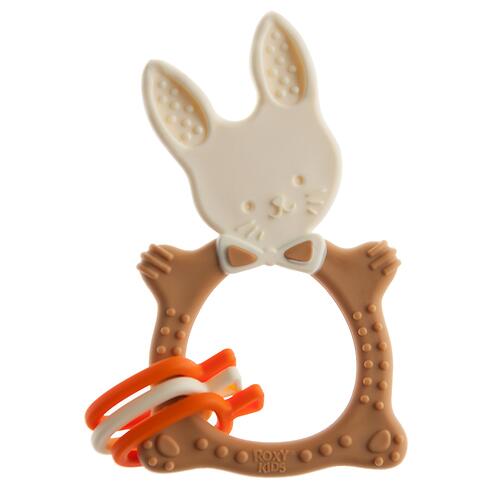 Прорезыватель универсальный ROXY-KIDS Bunny Шоколадный (10)