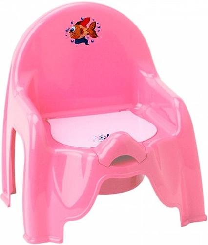 Уценка! Горшок-стульчик детский розовый М2596 (1)