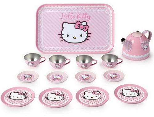 Набор посудки Smoby Hello Kitty металлической 14 предметов (4)