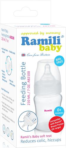 Бутылочка Ramili Baby AB2100 противоколиковая 210 мл, слабый поток (4)