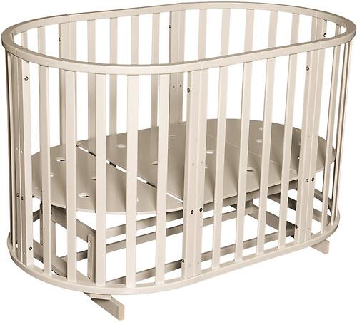 Кроватка детская Антел Северянка-3 маятник/колесо Слоновая кость (5)