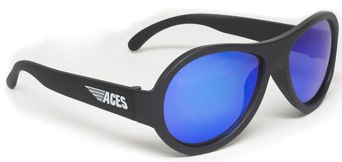 Солнцезащитные очки Babiators Aces Aviator - Black Ops (Чёрный - cиние линзы) 6+ (5)