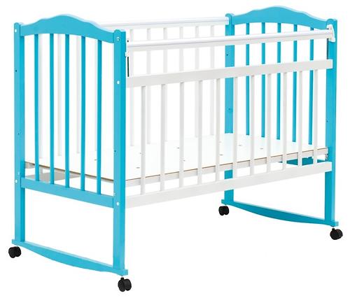 Кровать детская Bambini Классик М 01.10.09 Бело-Голубой (1)