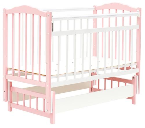 Кровать детская Bambini Классик М 01.10.11 Бело-Розовый (1)