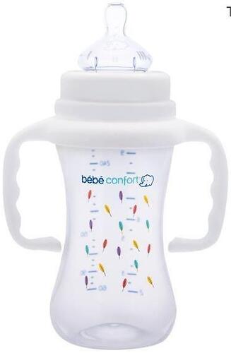 Бутылка Bebe Confort пластиковая 270мл 6-24м с ручками Indians Белая (4)