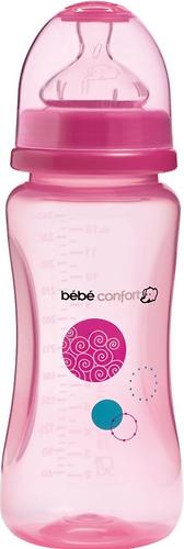 Бутылка Bebe Confort пластиковая 360 мл MATERNITY 6-24 мес розовая (1)