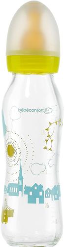 Бутылочка Bebe Confort Classic стеклянная 240 мл узкая 0-12 мес (1)