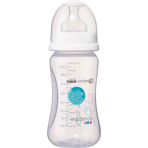 Бутылочка Bebe Confort пластиковая 270мл 0-12м Maternity Evidence белая (3)