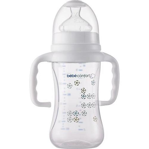 Бутылочка BC пластиковая 270мл 6-24м белая с ручками Maternity (3)