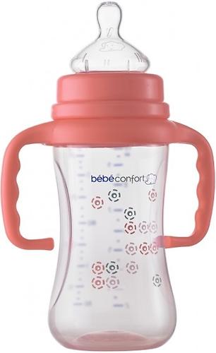 Бутылочка BC пластиковая 270мл 6-24м розовая с ручками Maternity (4)