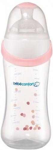 Бутылочка пластиковая Bebe Confort 270 мл Natural comfort Easy clip Розовый (1)