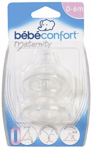Соска Bebe Confort широкая силикон 1 капля Maternity 0м+ (4)
