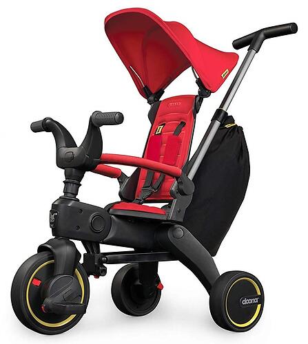 Складной трехколесный велосипед Doona Liki Trike S3 Flame Red (7)