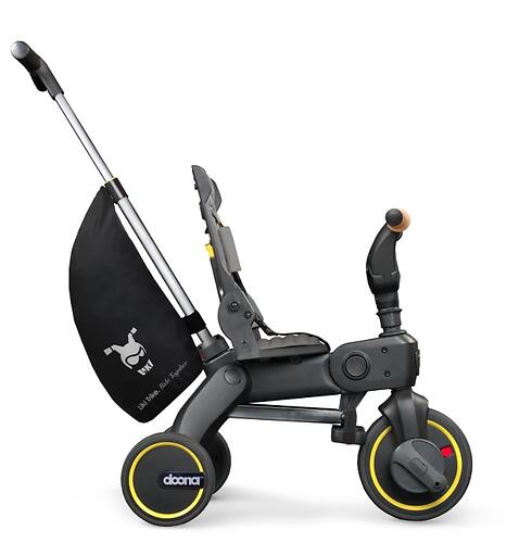 Складной трехколесный велосипед Doona Liki Trike S5 Nitro Black (11)