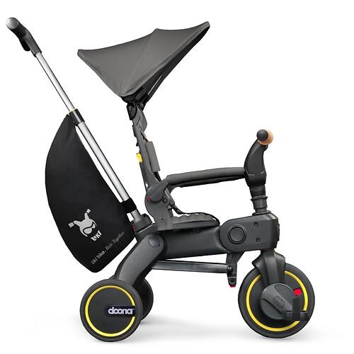 Складной трехколесный велосипед Doona Liki Trike S5 Nitro Black (10)