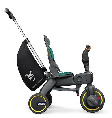 Складной трехколесный велосипед Doona Liki Trike S5 Nitro Black (12)