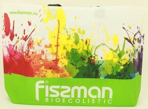Промо-сумка Fissman для покупок с логотипом Fissman разноцветная - салатовая (1)
