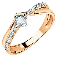 Кольцо Fratelli Кубический Цирконий КФ 1233 размер 18 золото