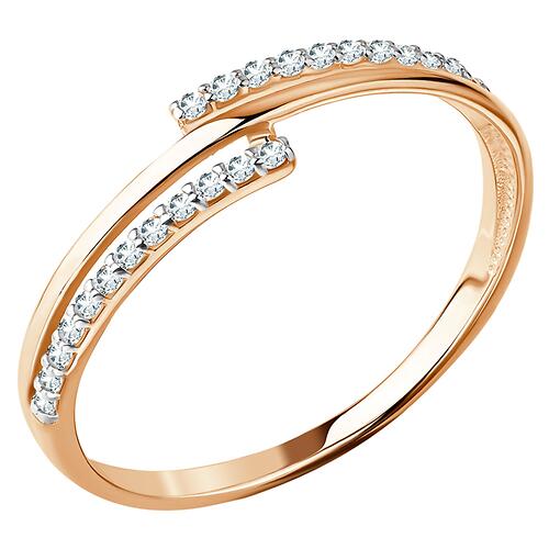 Кольцо Fratelli Кубический Цирконий КФ 1319 размер 17 золото (5)