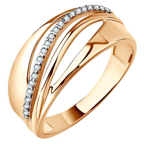 Кольцо Fratelli Кубический Цирконий КФ 1427 размер 17.50 золото (5)